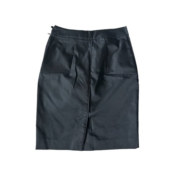 H&M Black Front Pocket Pencil Skirt Size 4 - Picture 2 of 5